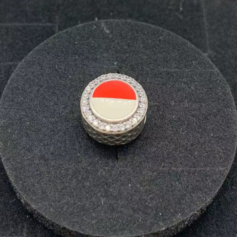 Pandora Indonesia Flag Round Charm